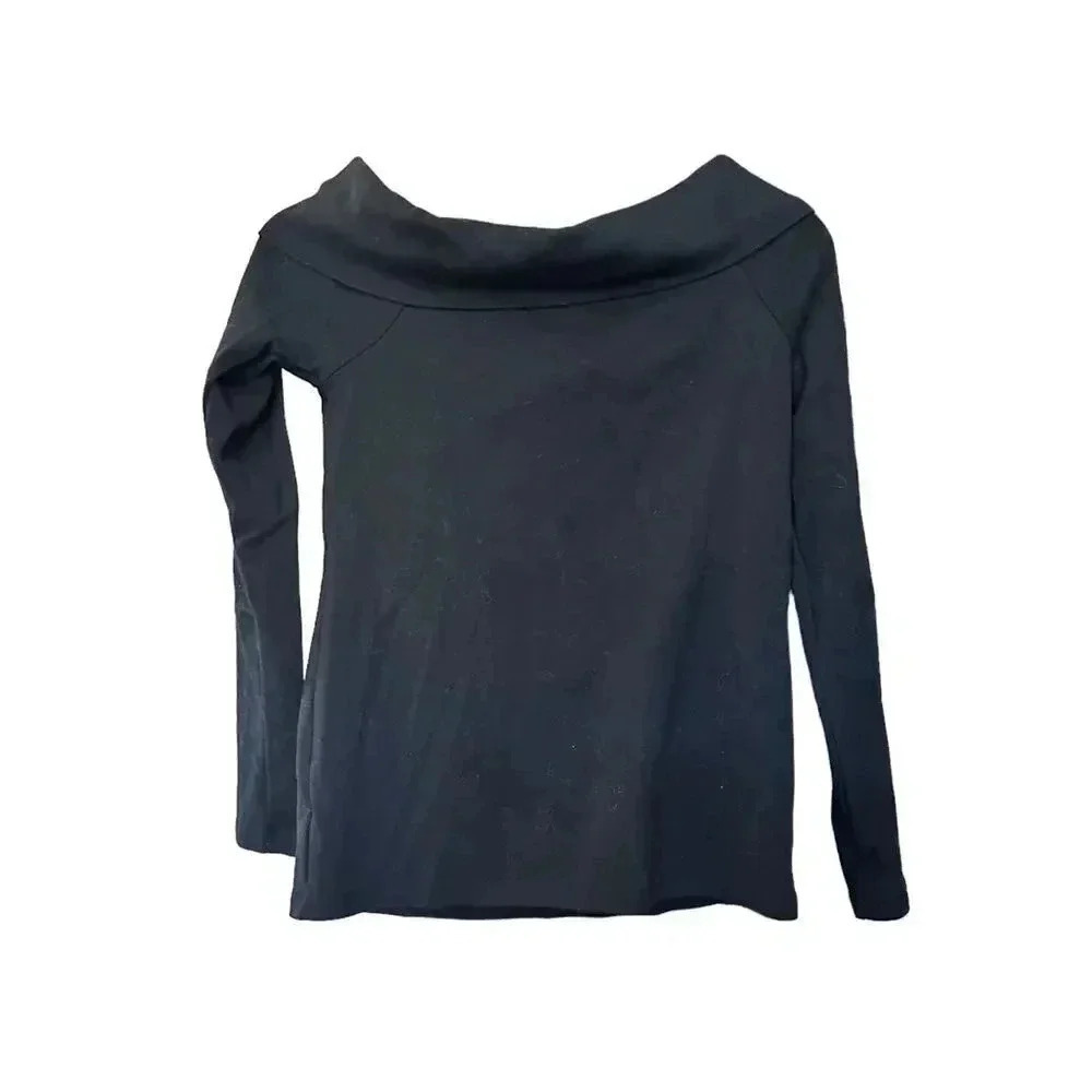 New without tags J.Crew black off the shoulder long sleeve top